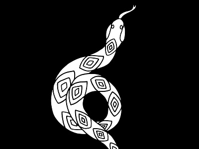 Rattlesnake - Rattler Illustration black and white diamond diamondbacks ground rattler illustration rattler rattlesnake slither slitheren snake snakes