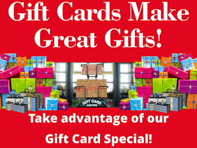 Civera's GiftCard Special Signage
