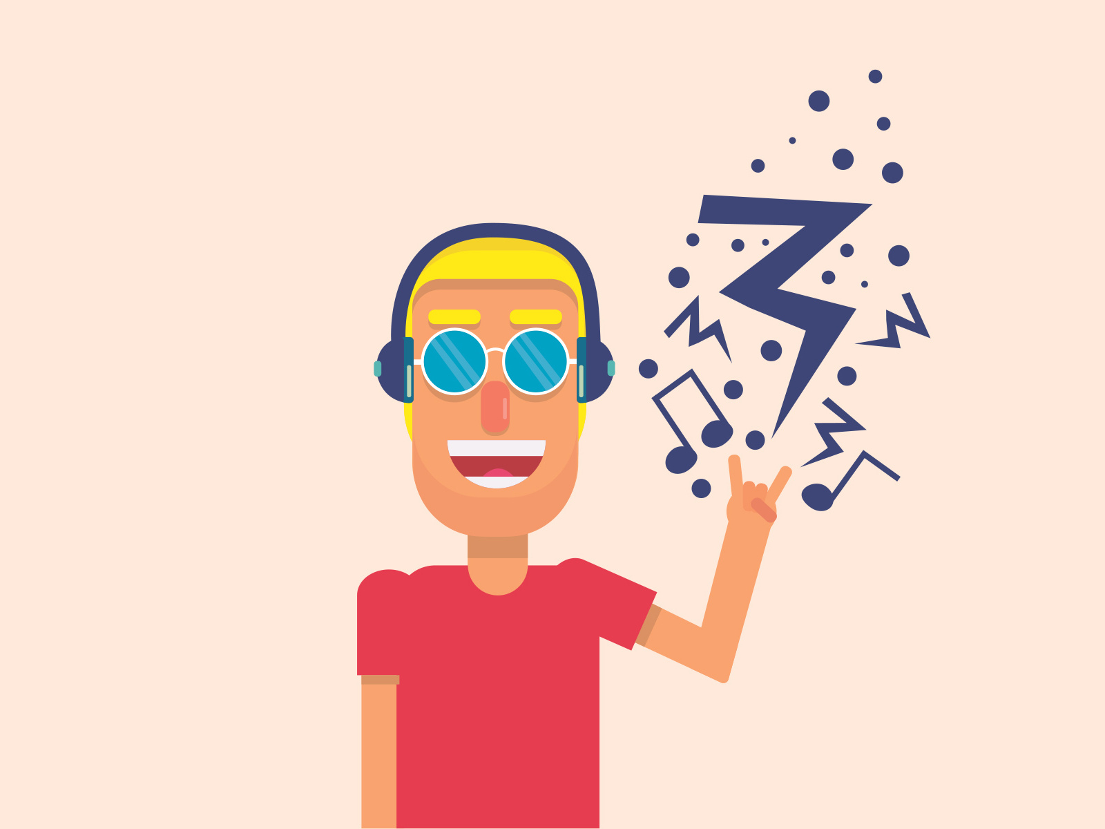 Turn up the music! by Matheus Morales on Dribbble