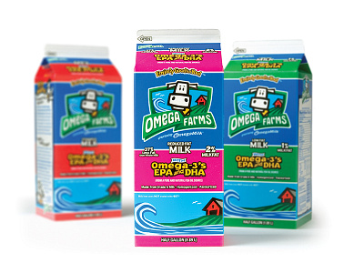 Omega Farms Packaging design fun packaging retail food