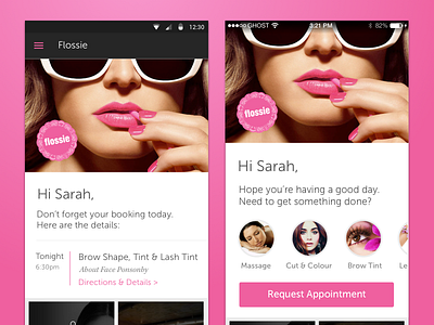 Flossie Homescreen android beauty flossie homescreen ios