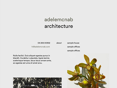 Architecture Homepage Concept architecture homepage