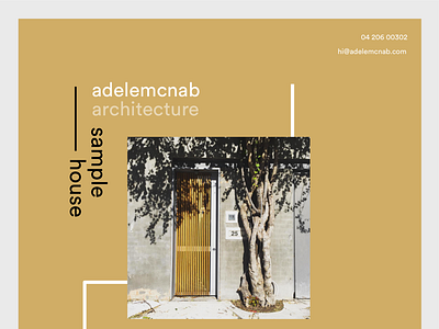 Architecture Homepage Concept 2