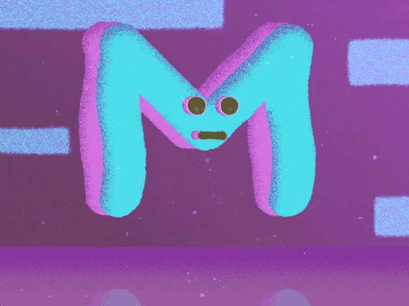 36 Days of Type - M 36daysoftype aftereffects animation character typogaphy