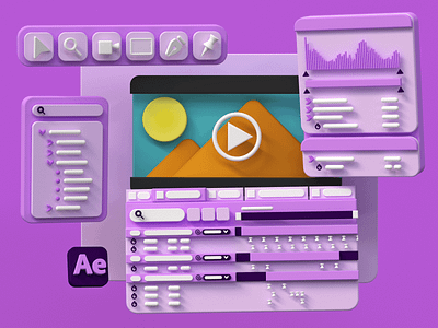 Adobe After Effects 3D Interface