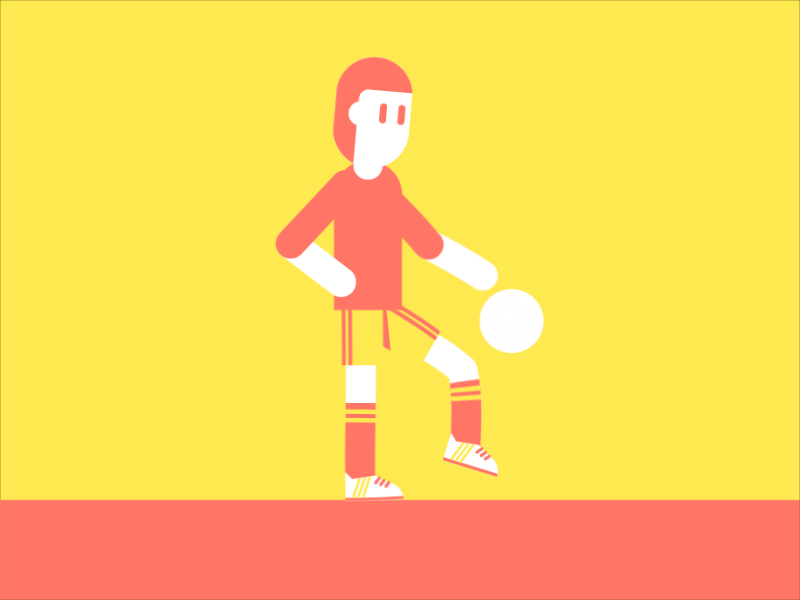 Soccer Rigging animation character design flat gif illustration motion rig soccer