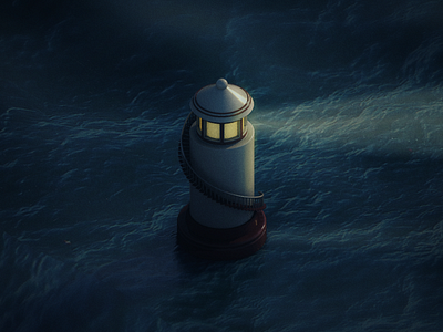 Lighthouse in the Dark