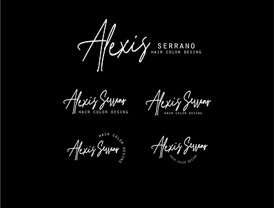 Logotipo Alexis Serrano, Profesional del Color en Panama design publicidad vector