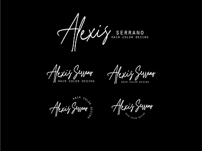 Logotipo Alexis Serrano, Profesional del Color en Panama