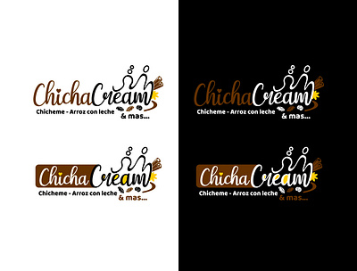 Isologo ChichaCream Ciudad de Panama branding chicha logo panama publicidad
