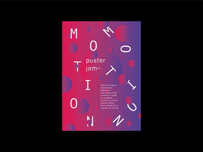 M O T I O N editorial gradient gradient design graphic design poster poster challenge print