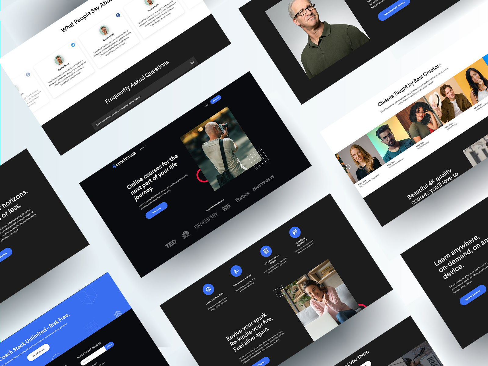 Online Learning Website - Home by Jen Montealegre Design on Dribbble