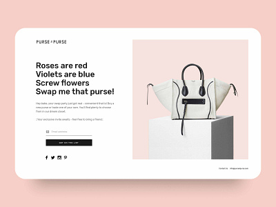 Coming Soon Page for Purse4Purse clean coming soon coming soon page concept lander landing page responsive sophisticated ui uidesign uiux userinterface ux uxdesign web web design web page design website