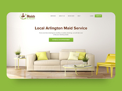 Maid and Cleaning Service Web Design
