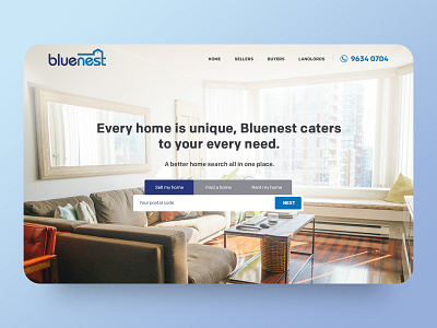 Web Design for Bluenest 1/2