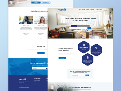 Web Design for Bluenest 2/2 agency designs desktop home homepage house layout mobile mortgage property realestate site ui uiux user interface ux web web design webpage design website