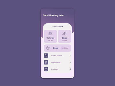 Daily UI #021 - Monitoring Dashboard app dailyui design figma fitness monitor ui ux