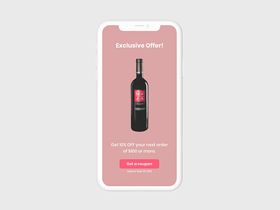 Daily UI #036 - Special Offer app dailyui figma offer special uidesign uxdesign wine