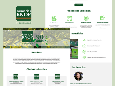 🌿 Farmacias Knop - Landing Page design landing page natural pharmacy uidesign uxdesign