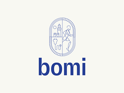 Bomi Branding branding illustration logo typography