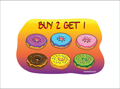 Donut Ilustrasi illustration vector