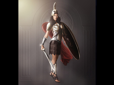 Athena athena character goddess greek illustration