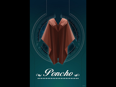Poncho design graphic peru photoshop