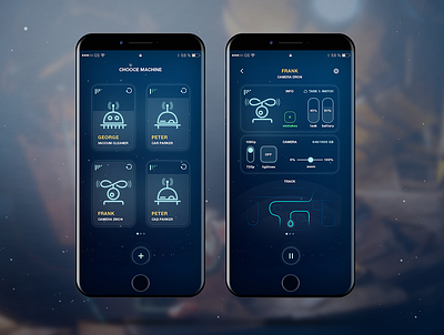 "My robots" app concept app design illustration minimal mobile app mobile app design mobile design mobile ui ui ux