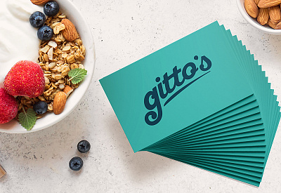 Gitto's Business Cards branding branding agency breakfast business cards business cards stationery cereal corporate identity fruits granola healthy mauritius muesli stationary