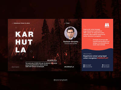 KARHUTLA | Social Media Design feed design feeds instagram post kebakaran hutan social media design