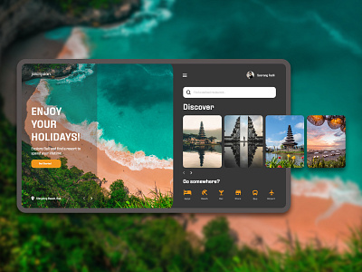 Travel Web Design bali uidesign uiux webdesign website design