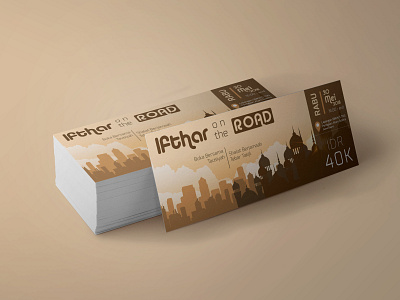 Ticket Design - Ifthar on The Road (1) design ramadan tickets tiket