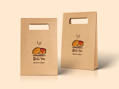 Rotiyoo Logo & Packaging Design bread food logo logo design packaging packaging design