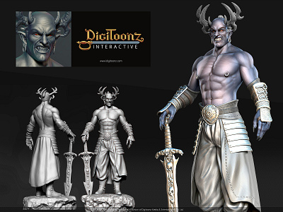 3D Game Asset Design - Mythical Character 3d 3d animation 3d art 3d artist 3dsmax aaa game branding concept art console design game game art game design illustration maya mythological ps4 substance painter xbox zbrush