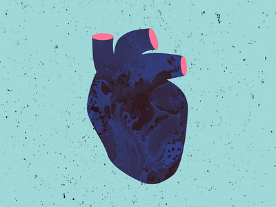 Heart illustration texture vector art