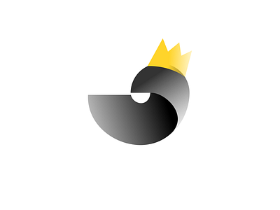 Royals bird logo black graphic design king logo vector yellow