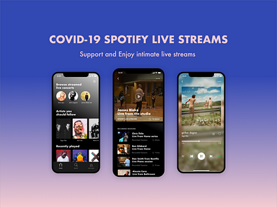 009 Music player 009 live streams mobile app music player redesign spotify ui challenge ui design user experience