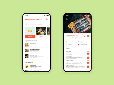 022 Search 022 daily ui mobile app restaurant app search ui challenge ui design user experience