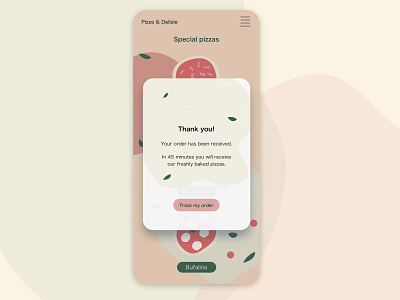 Daily UI 016 - Pop up / overlay daily ui 016 dailyui food delivery app mobile app design overlay popup ui ui design user interface design
