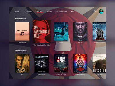 Daily UI 025 - TV app dailyui dailyui 025 streaming app tv app tv series ui ui design user interface design