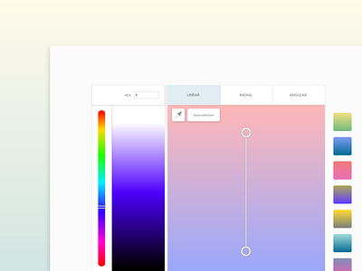 Daily UI 060 - Color picker color picker daily ui daily ui challenge dailyui dailyui 060 gradient tool ui ui design user interface design
