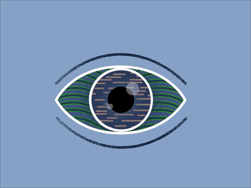 Looking at you aftereffects animation closing eye eyeball gif illustration motion design motiongraphics texture