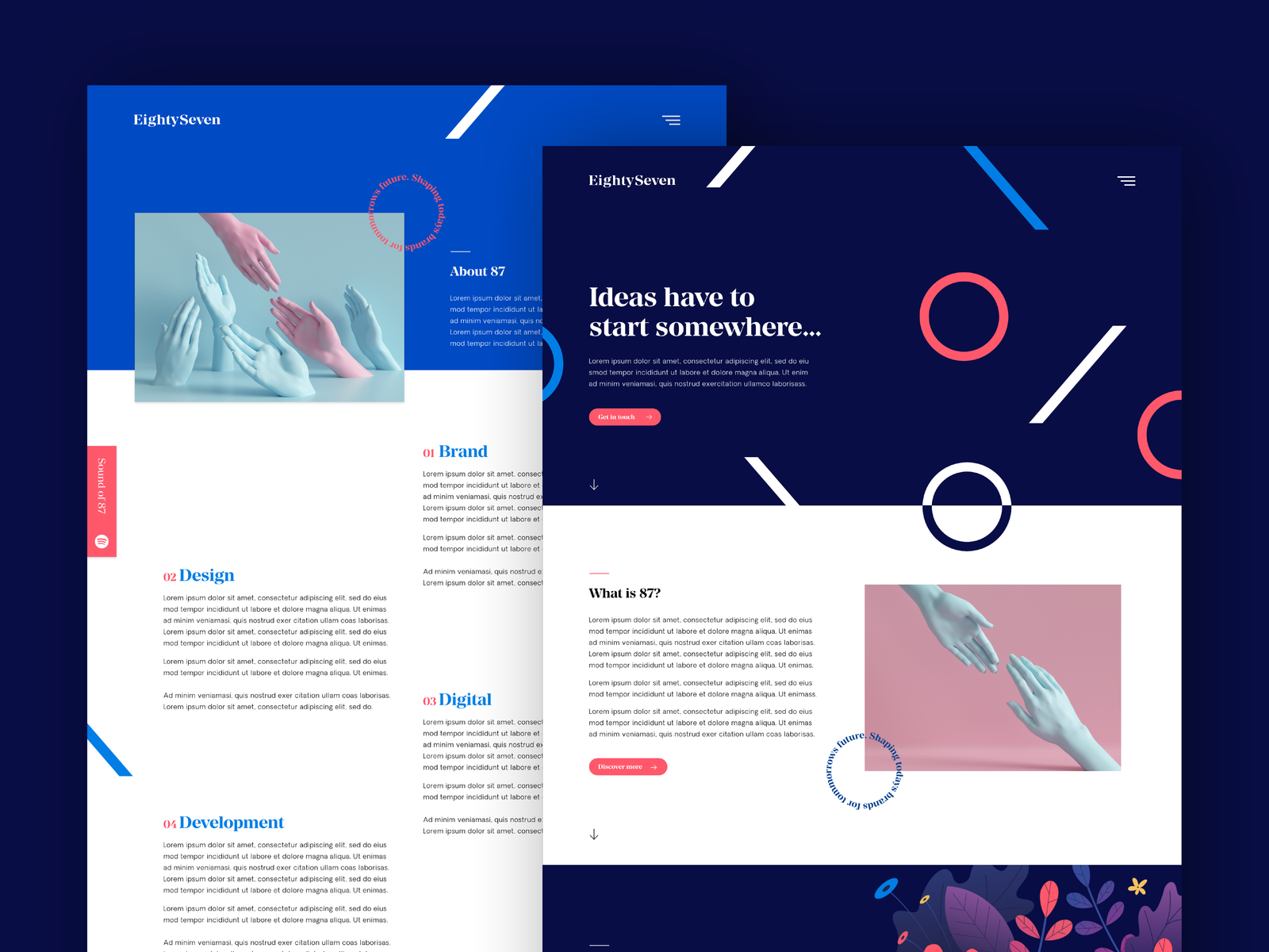 EightySeven Website by EightySeven on Dribbble