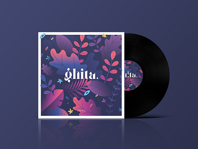 Ghita E.P Artwork agency brand identity branding design dribbble flat identity illustration logo merch design music record vector vinyl