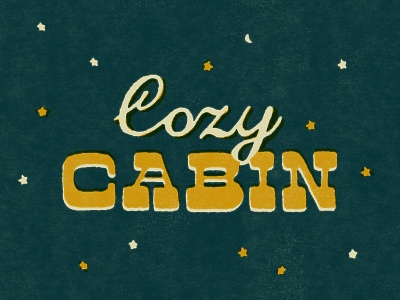 Cozy Cabin Lettering