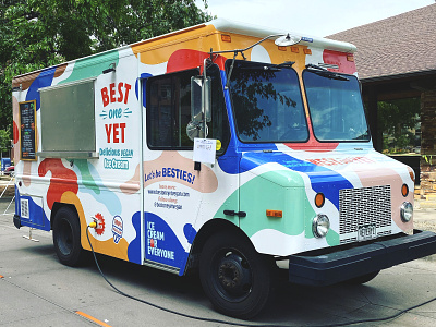 Ice Cream Truck Vibes city food food truck ice cream market outdoors summer truck vehicle vinyl wrap