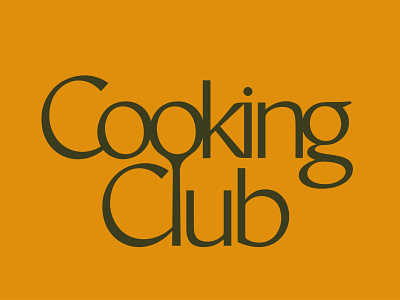 Cooking Club Logo brand identity branding cook cooking food ligature logo logodesign logotype vector wordmark