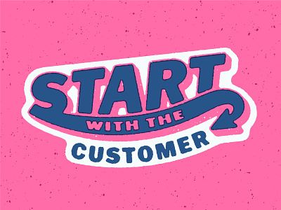 Start with the Customer Badge 3d badge custom drop shadow fonts icon lettering retro type typography vintage