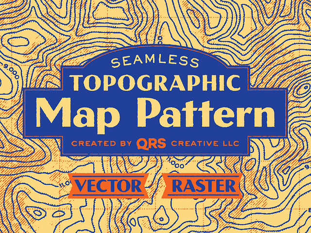 Topographic Map Pattern (now for sale!) by Dan Lehman | QRS Creative on ...