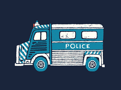 Police Van — The French Dispatch